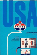 # AMOCO FUEL MOTOR OIL 1950s Car Petrol Italy Advert Pub Reklame Essence Benzina Benzin Gasoline Olio Huile Aceite Ol - Autres & Non Classés