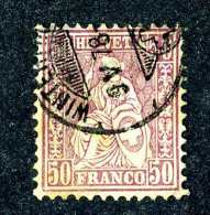 3129 Switzerland 1867  Michel #35  Used    ~Offers Always Welcome!~ - Usados