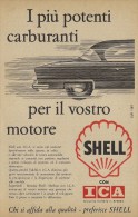 # ROYAL DUTCH SHELL FUEL 1950s Car Petrol Italy Advert Pub Pubblicità Reklame Essence Benzina Benzin Gasoline - Autres & Non Classés