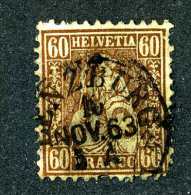 3135 Switzerland 1863  Michel #27  Used  Fault  ~Offers Always Welcome!~ - Used Stamps