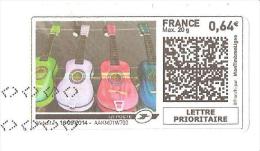 MON TIMBRAMOI MONTIMBRENLIGNE GUITARES SUR ENVELOPPE 22X11 - Other & Unclassified