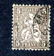 3145 Switzerland 1873  Michel #22f  Used  ~Offers Always Welcome!~ - Oblitérés