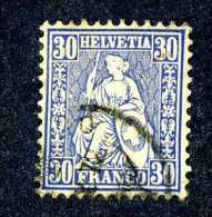 3162 Switzerland 1867  Michel #33  Used   ~Offers Always Welcome!~ - Usados