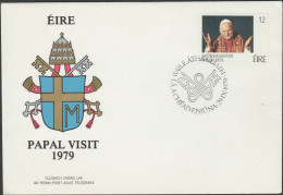 O) 1979 IRELAND, POPE JOHN PAUL II-KAROL WOJTYLA,EUCHARISTIC CELEBRATION,COAT, FDC XF - FDC