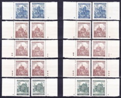 Boheme Et Moravie 1940 Mi 39-41(Yv 48-9+52) Timbres Avec Bdf - Etoile + Croix - Tout Le Combinations Possible, (MNH) ** - Nuovi