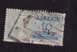 Timbre Oblitéré Algérie, Impôt Du Timbre, 10 Frs, 20.11.48 - Portomarken