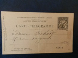 41/776A    CARTE TELEGRAMME  AVEC CONTENU VERSO - Rohrpost