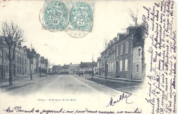 PICARDIE - 80 - SOMME - CRECY EN PONTHIEU - 1500 Habitants - L'avenue De La Gare - Crecy En Ponthieu