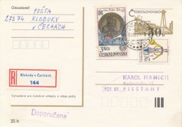 I3069 - Czechoslovakia (1979) 273 74 Klobouky V Cechach - Cartas & Documentos