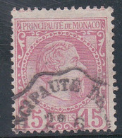 MONACO - 1885 - YVERT N°5 OBLITERE - COTE = 45 EUROS - Used Stamps