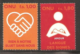 UNITED NATIONS GENEVA 2008  PERSONS WITH DISABILITY SET MNH - Unused Stamps