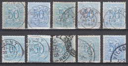 1951 - BELGIË/BELGIQUE/BELGIEN - Y&T 854 [Leeuw/Lion/Löwe] + Stempels/Oblitérations/Abstempelungen/Cancellations - 1951-1975 León Heráldico