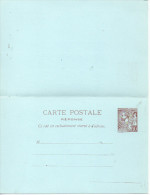 MONACO ENTIER POSTAL DOUBLE - Postal Stationery