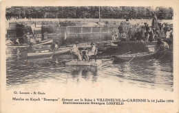 HAUTS DE SEINE  92  VILLENEUVE LA GARENNE MATELAS EN KAPOK FLOTTANT SUR LA SEINE 14 7 1936  PUBLICITE - Villeneuve La Garenne