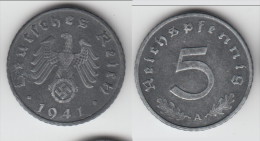 **** ALLEMAGNE - GERMANY - 5 REICHSPFENNIG 1941 A - 3ème REICH - THIRD REICH **** EN ACHAT IMMEDIAT - 5 Reichspfennig