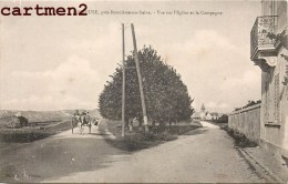 FRENEUSE VUE SUR L'EGLISE ET LA CAMPAGNE ATTELAGE 78 YVELINES - Freneuse