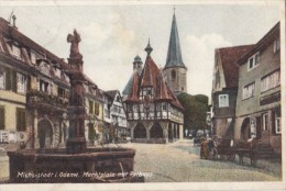 CPA MICHELSTADT- MARKET SQUARE, CITY HALL, FOUNTAIN - Michelstadt