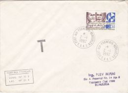 KERGUELEN ISLAND PIONEERS, STAMPS ON COVER, 1992, T.A.A.F. - Storia Postale