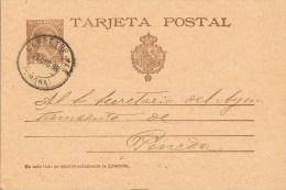 8093. Entero Postal LLORET De MAR (Gerona) 1898. Num 36A - 1850-1931