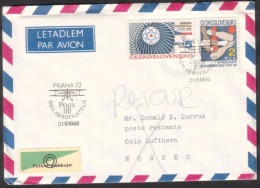 C00766 - Czechoslovakia (1988) Praha 72: PRAGA 88 (stamp 2,00 CSK: 50 Anniversary Of Bowling Union) / 1330 Oslo Lufthavn - Bowls