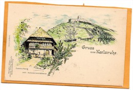 Gruss Aus Karlsruhe 1900 Postcard - Karlsruhe