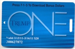 Trump Casinos,  U.S.A.  Used Slot Or Players Card, Trump-23a - Casino Cards