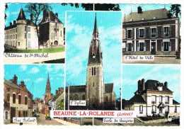 30.511  Souvenir De BEAUNE-LA-ROLANDE  (15x10cm Env.) - Beaune-la-Rolande