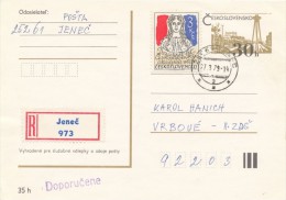 I3088 - Czechoslovakia (1979) 252 61 Jenec - Storia Postale