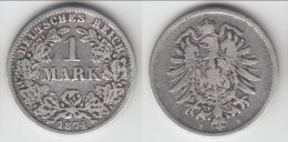 **** ALLEMAGNE - GERMANY - 1 MARK 1874 F - ARGENT - SILVER *** EN ACHAT IMMEDIAT !!! - 1 Mark