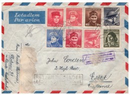 LETTRE1946 TCHECOSLOVAQUIE, COVER AIR MAIL, PRAHA-ENGLAND RETURN /5495 - Covers & Documents