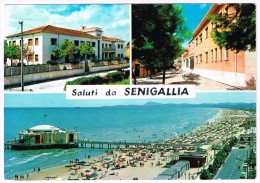 M2186 Saluti Da Senigallia (Ancona) - Colonia Ada Bianchi - Panorama - Vedute - Multipla / Viaggiata 1991 - Senigallia