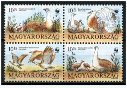 (WWF-158) W.W.F. Hungary MNH Great Bustard / Bird Stamps 1994 - Unused Stamps