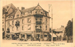 68 COLMAR - Hôtel De L'Europe - Place De La Gare - Colmar