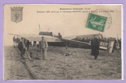 45 - BEAUME La ROLANDE --  Monoplan REP Piloté Par Le Lieutenant DELVERT... Le 9 Janvier 1913 - Beaune-la-Rolande