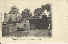 REUGNY . CHATEAU DE LA VALLIERE . LE PORTAIL . ( Pli Coin ) - Reugny