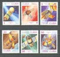 1983 CUBA SPACE - SATELLITES MICHEL: 2732-2737 MNH ** - Nuovi