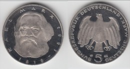 **** ALLEMAGNE - GERMANY - 5 MARK 1983 100th ANNIVERSARY DEATH OF KARL MARX **** EN ACHAT IMMEDIAT - 5 Marchi