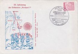 GERMAN NORTH POLE EXPEDITION, PLANE, SPECIAL COVER, 1987, GERMANY - Expéditions Arctiques