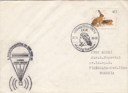 GEORG FORSTER GERMAN ANTARCTIC STATION, BALLON, SPECIAL POSTMARKS ON COVER, 1989, GERMANY - Basi Scientifiche