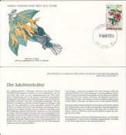 BIRDS, JACOBIN HUMMINGBIRD, WWF- WORLD WILDLIFE FUND, COVER FDC WITH ANIMAL DESCRIPTION SHEET, 1978, GRENADA - Colibris