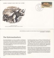 RHINOCEROS, WWF- WORLD WILDLIFE FUND, COVER FDC WITH ANIMAL DESCRIPTION SHEET, 1976, SOUTH AFRIKA - Rhinozerosse