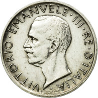 Monnaie, Italie, Vittorio Emanuele III, 5 Lire, 1928, Rome, TTB+, Argent - 1900-1946 : Victor Emmanuel III & Umberto II