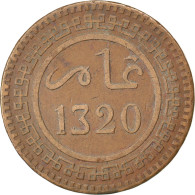 Monnaie, Maroc, 'Abd Al-Aziz, 10 Mazunas, 1902, TTB, Bronze, KM:17.1 - Maroc