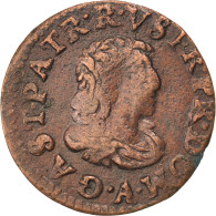 Monnaie, FRENCH STATES, DOMBES, Gaston D'Orléans, Denier Tournois, 1649, TTB - Autres & Non Classés