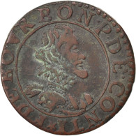 Monnaie, FRENCH STATES, CHATEAU-RENAUD, 2 Deniers, Tournois, TTB, Cuivre - Other & Unclassified