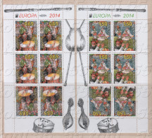 BULGARIE / Bulgaria 2014 Europa- Folk Musical Instruments  2 Sheet –MNH - Unused Stamps