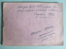 COGNAC 1933 - Congrès De La Fédération Des Associations Viticoles De FRANCE - Lieux