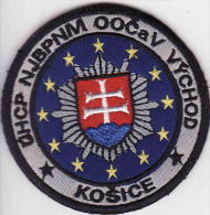 Police Slovaque- Slovakia,écussons Tissu-Patches,Bureau Des Frontières Et Des étrangers De La Police Košice - Police & Gendarmerie