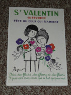 CPM, Carte Postale Illustrée Par PEYNET, Saint-Valentin, Les Amoureux De, Anges Angelots Cupidon - Peynet
