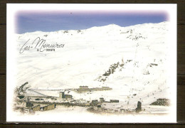 LES  MENUIRES  -  La Croisette  -  Station Des 3 Vallées.  /   Timbre FOOT. - Val Thorens